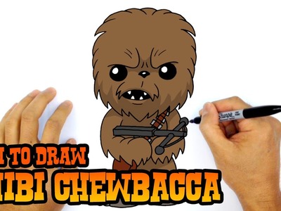 How to Draw Chewbacca (Chibi)- Step by Step Art Lesson