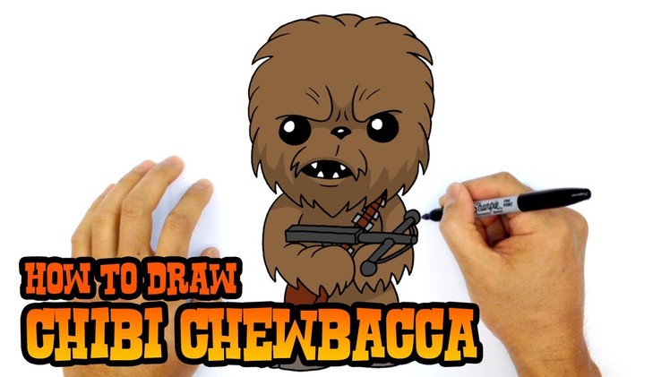 How to Draw Chewbacca (Chibi)- Step by Step Art Lesson