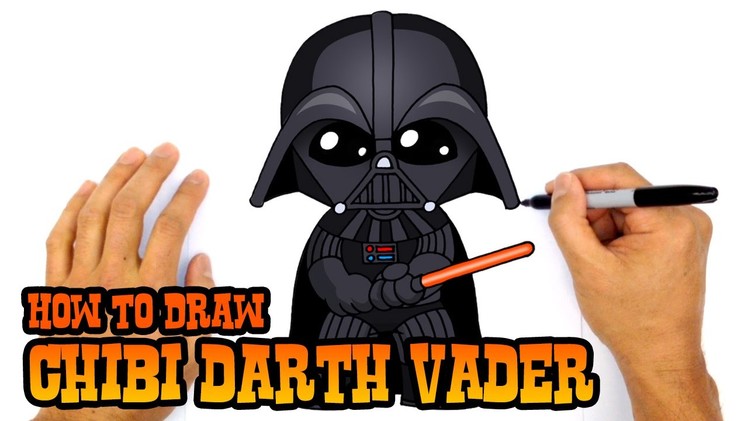How to Draw Darth Vader (Chibi)- Step by Step Art Lesson