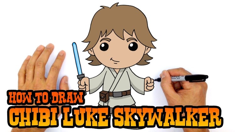 How to Draw Luke Skywalker (Chibi)- Kids Art Lesson