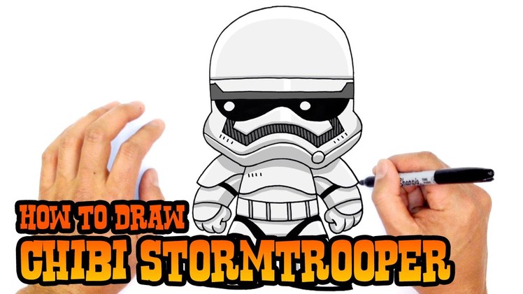 How to Draw Stormtrooper (Chibi)- Kids Art Lesson