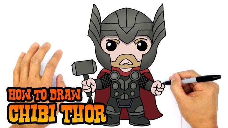 How to Draw Thor (Chibi)- Kids Art Lesson