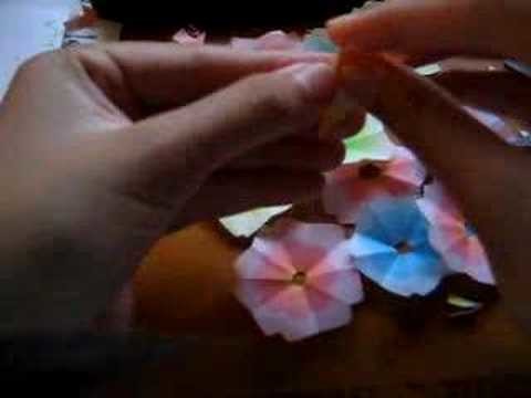How to fold.cut out cherry blossom