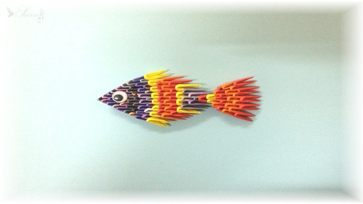 How to make 3d origami - Fish