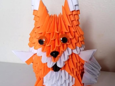 How to make 3d origami fox