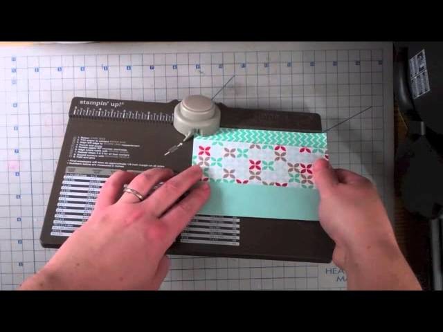 How to make a file folder card with the envelope punch board