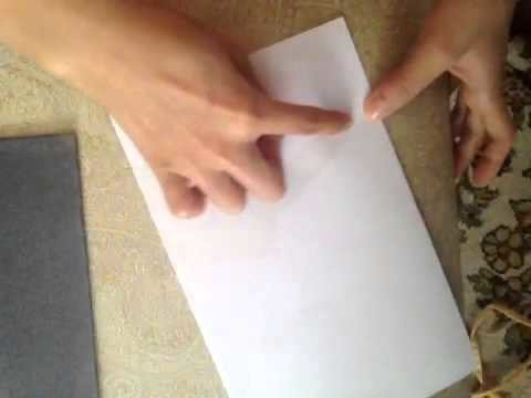 How to make a paper folder!