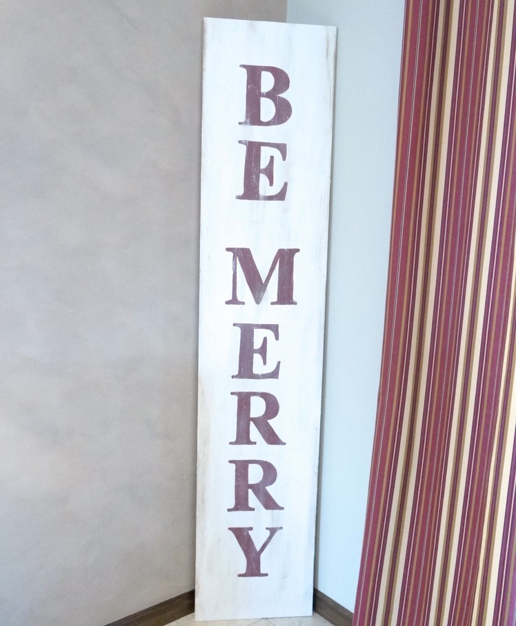 How to Make a Vintage Looking Wooden Sign