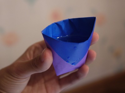 How to make an origami cup that actually holds water