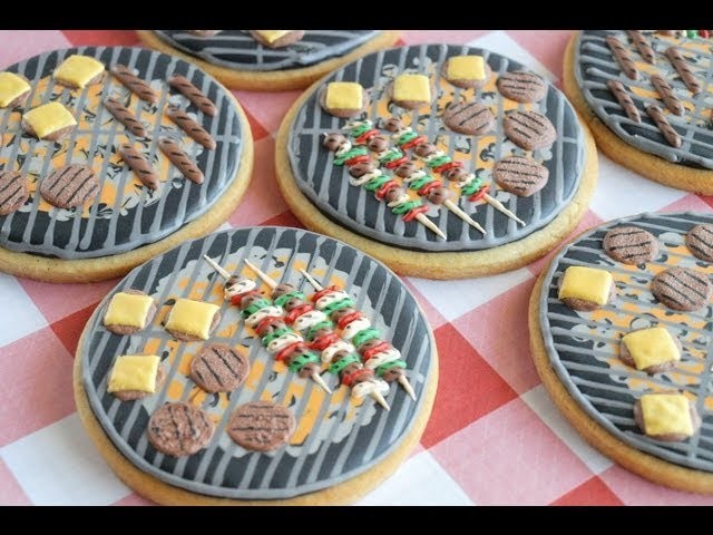 How To Make Grill Cookies Using Royal Icing