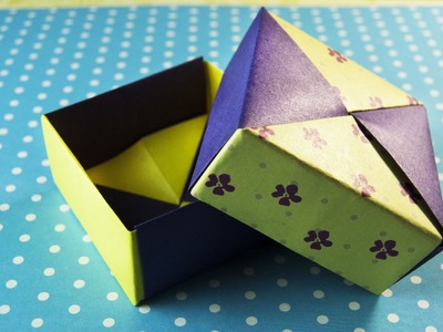 How to make modular paper box origami