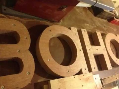 How to make wooden letter sign,