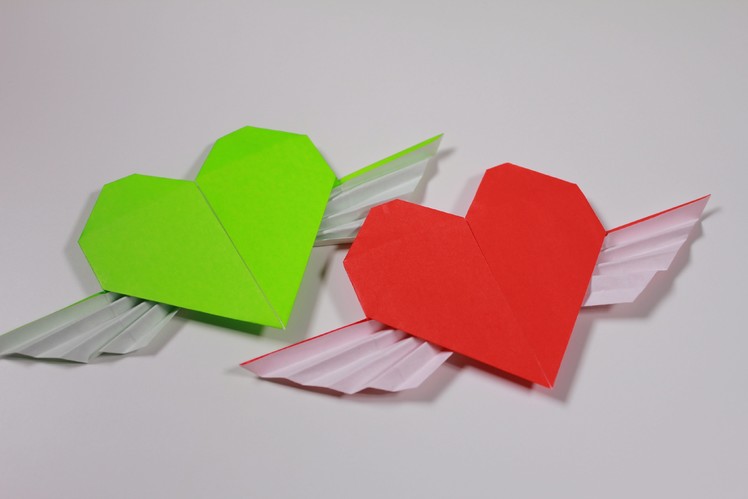 How to  Origami Heart : Heart with wings