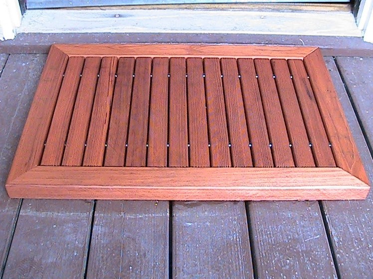 Make a wood doormat