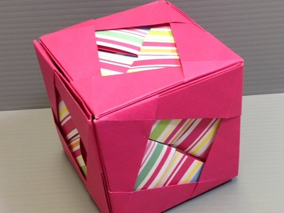 Make an Origami Camellia Cube Kusudama
