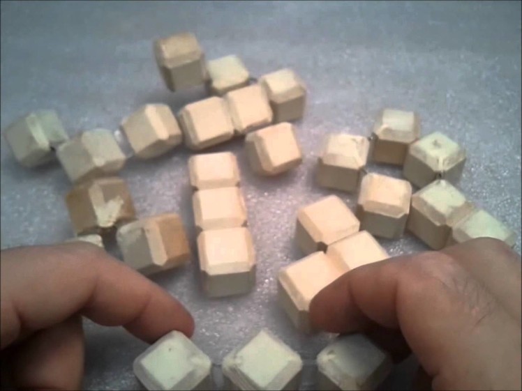 Making a set of Rubik's bricks