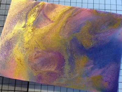 Making Galaxy Backgrounds With Cosmic Shimmer Embossing Powders & Perfect Pearls Mica Powder
