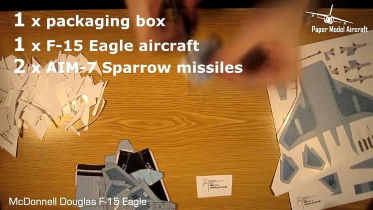 McDonnell Douglas F 15 Eagle - Paper Model Aircraft
