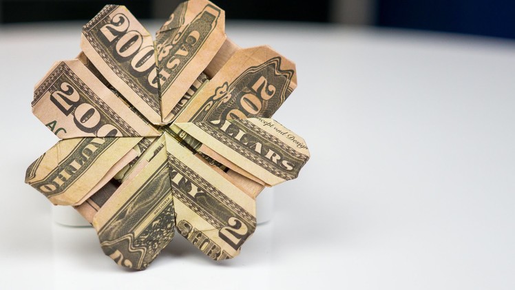 Money Gift Idea: Cloverleaf Dollar Bill Origami Tutorial
