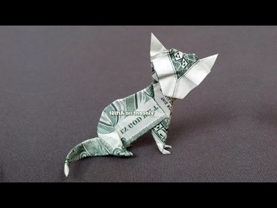 Money Origami CAT - Dollar Bill Art