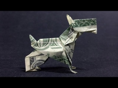 Money Origami SCOTTISH TERRIER - Dollar Bill Art
