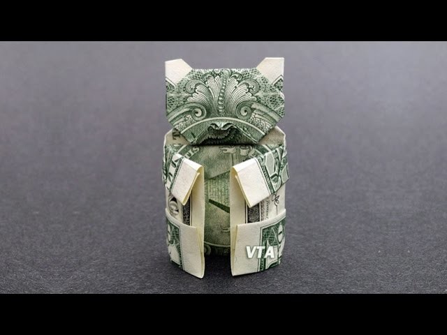 Money Origami TEDDY BEAR - Dollar Bill Art