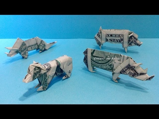Money Origami - Various Designs - Dollar Bill Art v.2