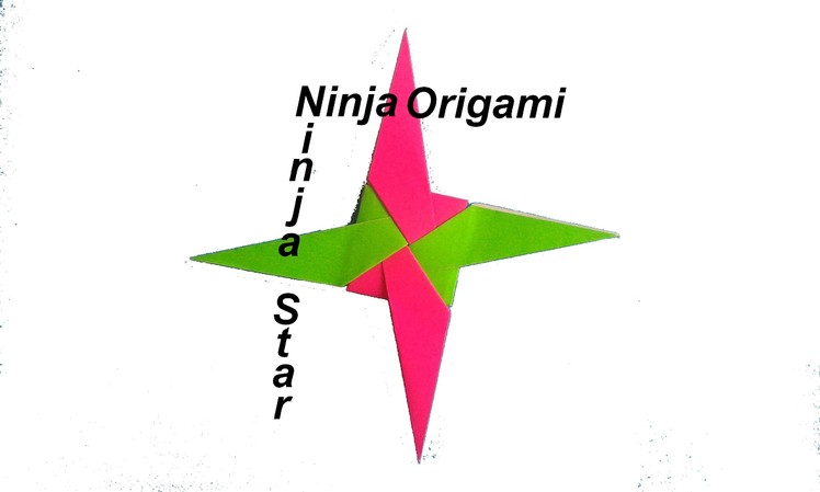 Ninja Origami - faire une étoile de ninja Origami(shuriken)