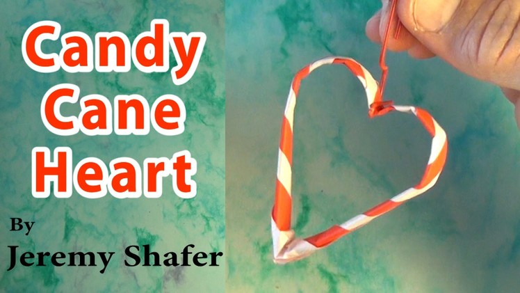 Origami Candy Cane Heart Tutorial by Jeremy Shafer
