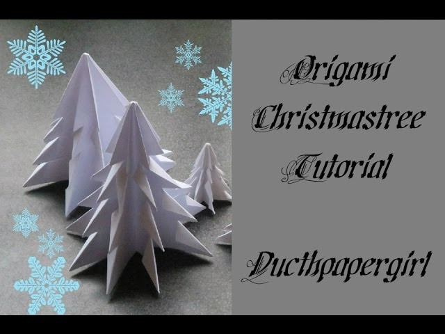 Origami christmastree - tutorial - dutchpapergirl