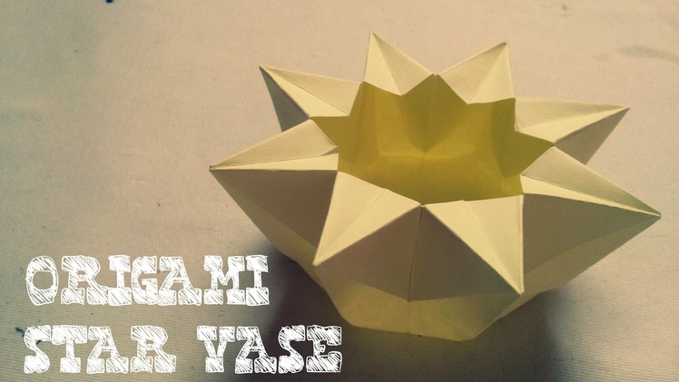 Origami Easy - Origami Star Vase