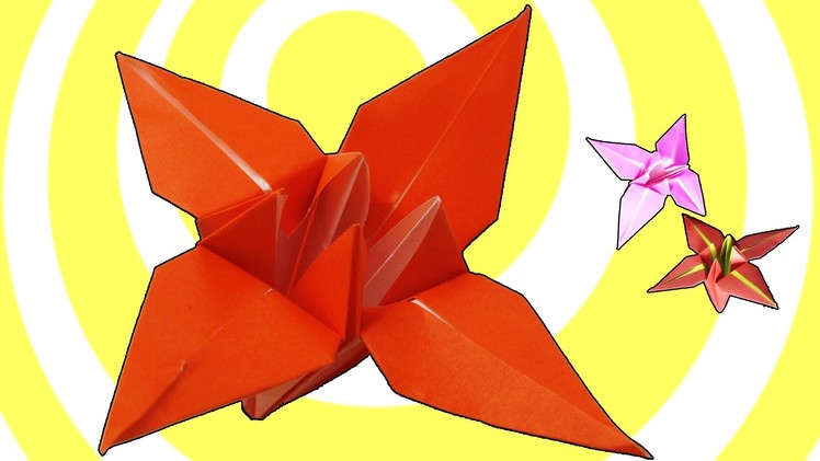 Origami Flower Lily. Iris Instructions [HD]