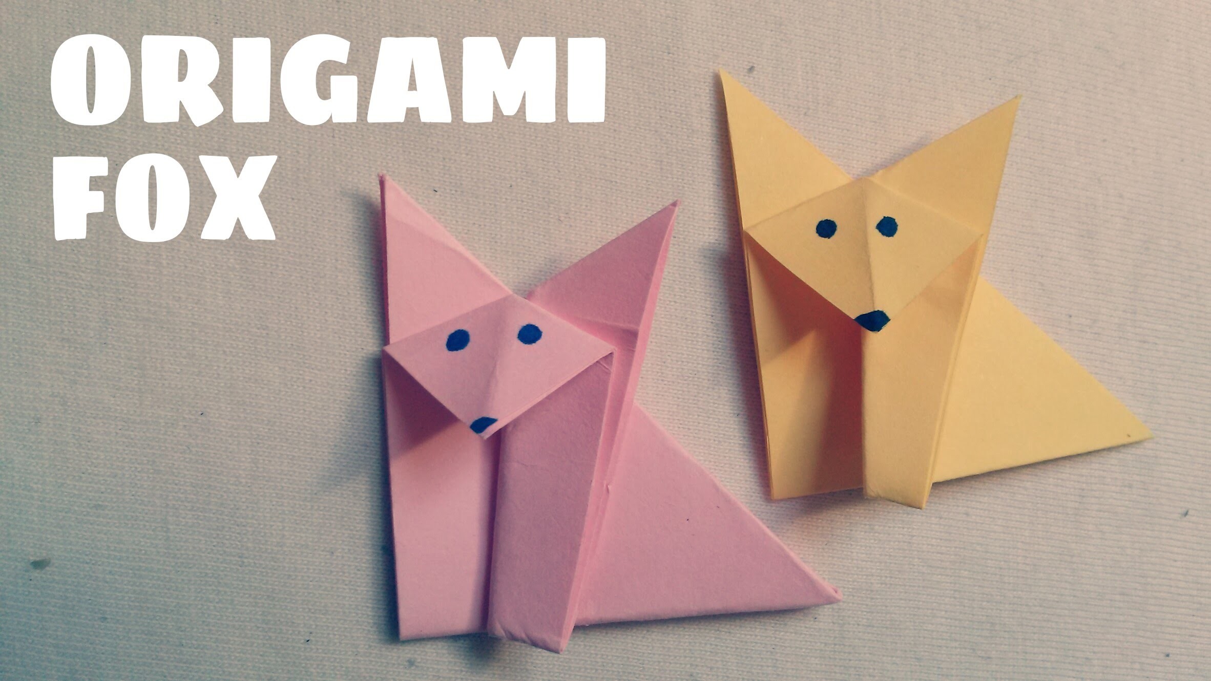 origami fox tutorial