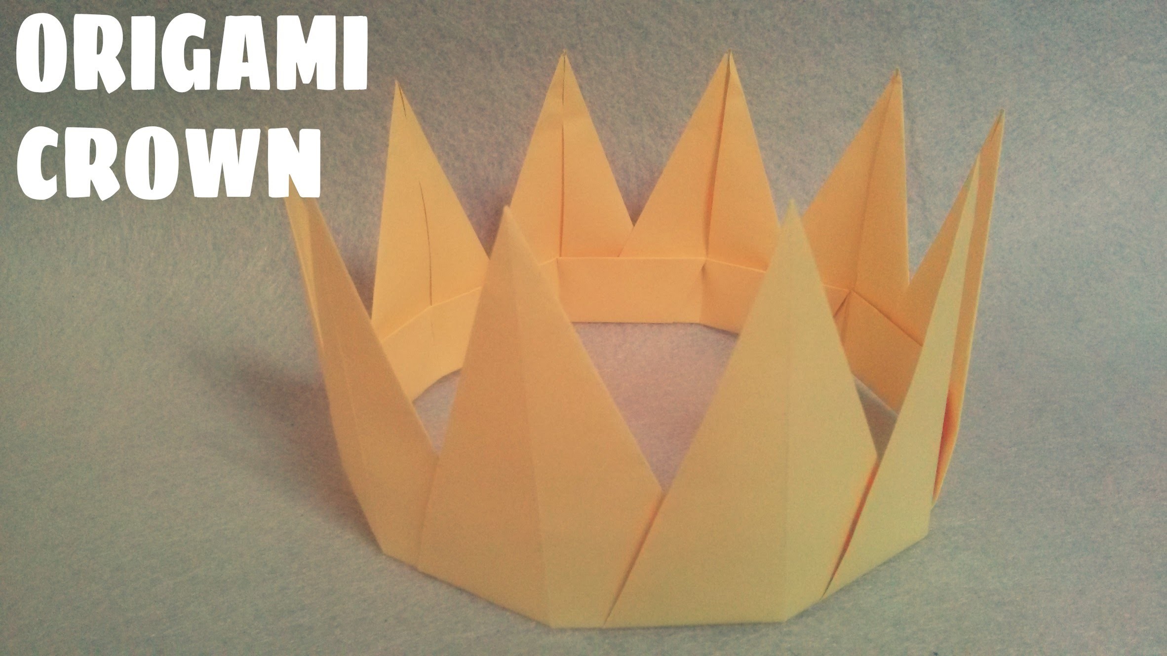 Оригами корона схема