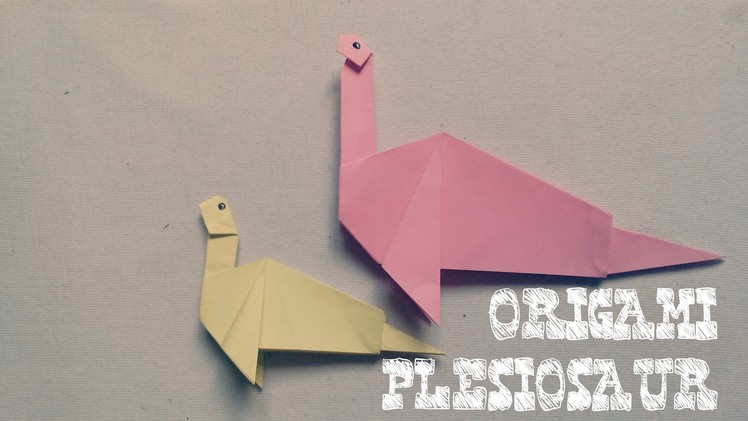 Origami for Kids - Origami Plesiosaur