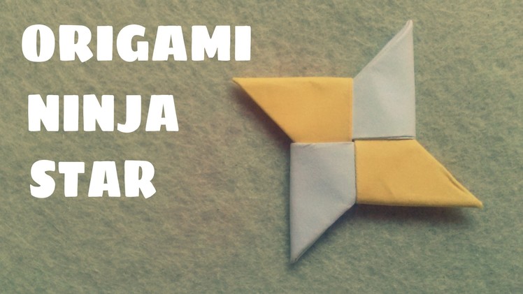 Origami for Kids - Origami Ninja Star