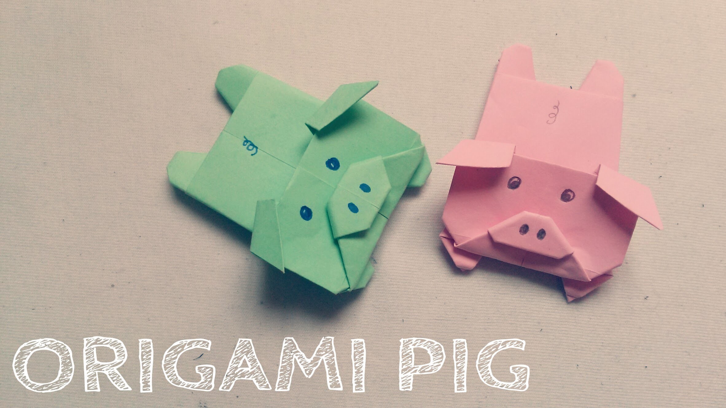 Pig Face Easy Origami For Kids Origami For Kids