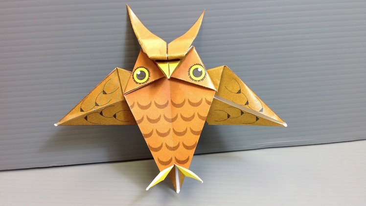Origami Halloween Owl - Print Your Own Paper!