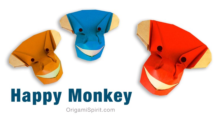 Origami Happy Monkey - Year of the Monkey