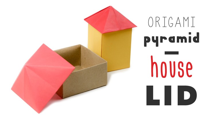 Origami House Box - Pyramid Lid