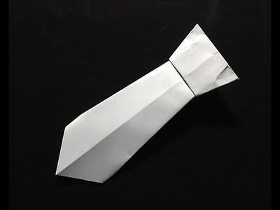 Origami pliage papier cravate