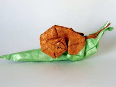 Origami snail by Manuel Sirgo
