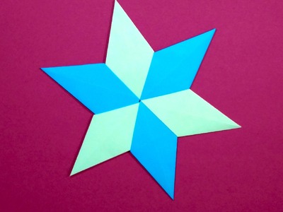 Origami star (Tomoko Fuse). Origami Christmas star