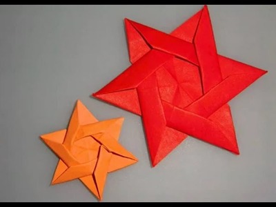 Origami star tutorial - how to make a star by paper