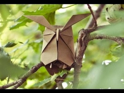 Origami wise Owl by Hideo Komatsu (part 1of 2) - Yakomoga Origami tutorial