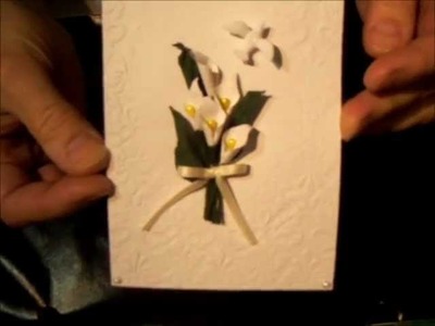 Punch art calla lily flower
