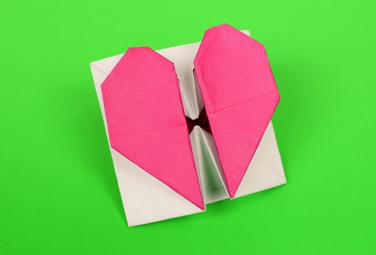 Secret Heart Box. Envelope Origami