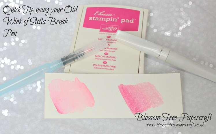 Stampin' Up! Quick Tip - Turn your Old Wink of Stella into an Aqua Painter with added WOW