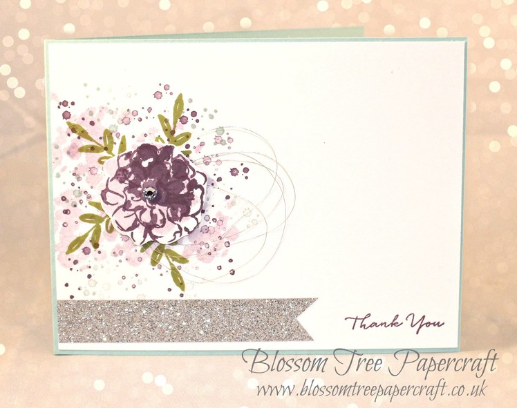 Stampin' Up! What I Love & Timeless Textures Thank You Card