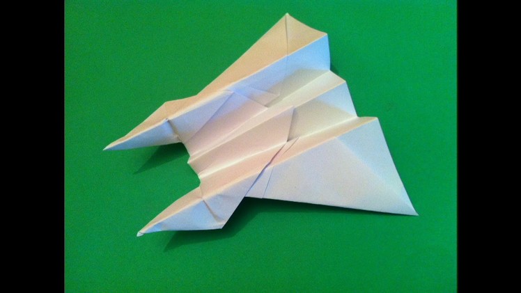 The Best Paper Airplane Tutorial - How to make the Dive Bomber Airplane